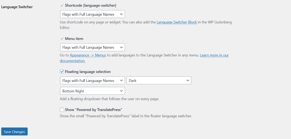 multilingual website