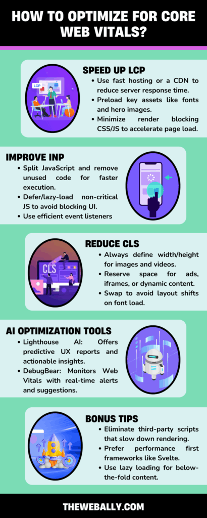 how to optimize for core web vitals